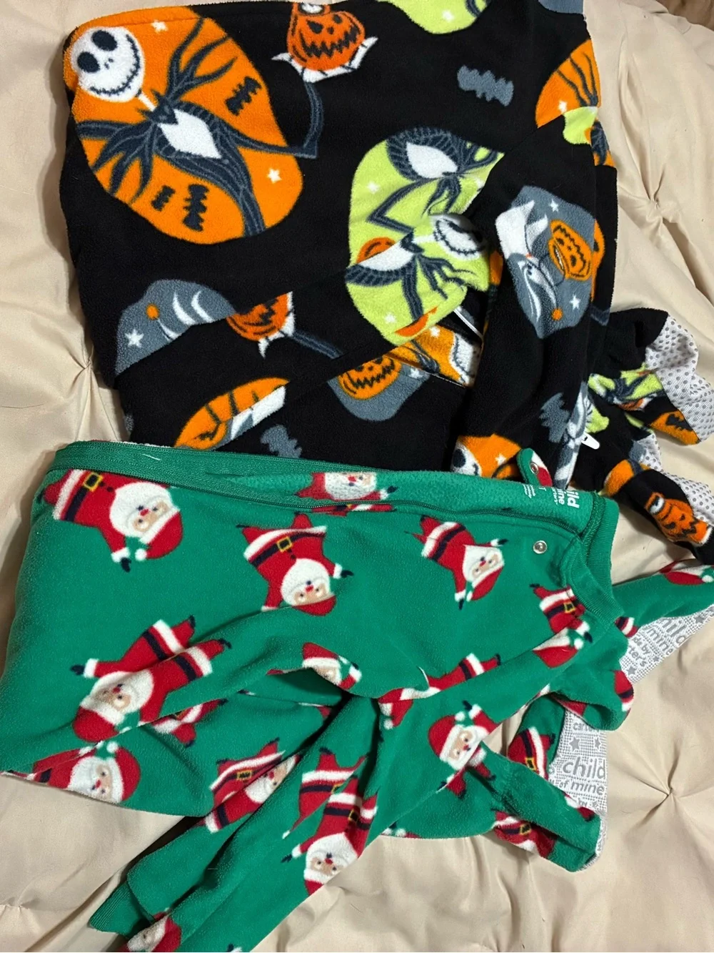 Carter's Black Orange Green Holiday & Halloween Mix Kids Pajama Bottoms